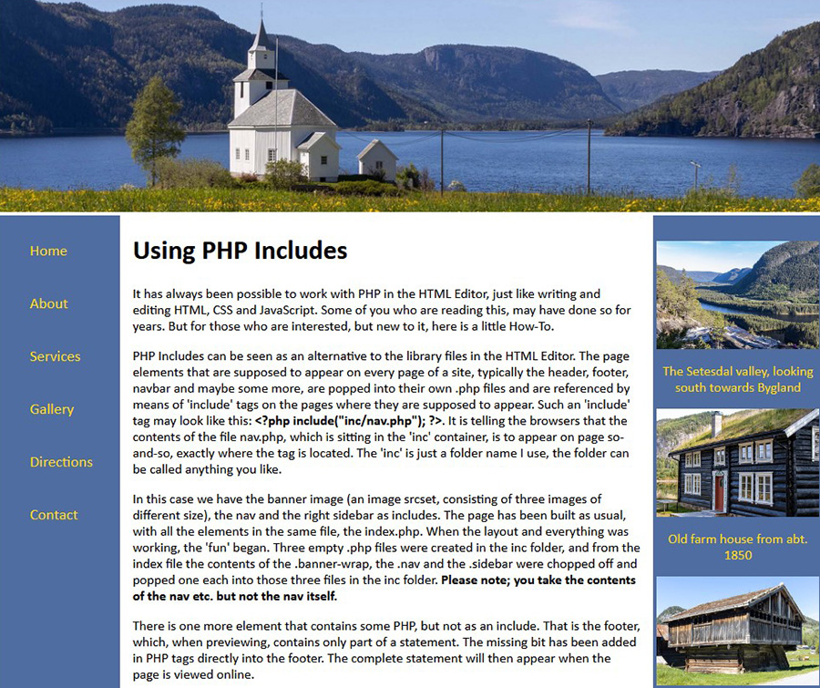 PHP Includes